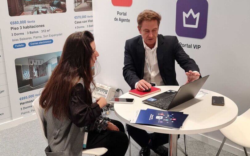 Qobrix networking at the Madrid Proptech Expo