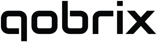 Qobrix logo in black