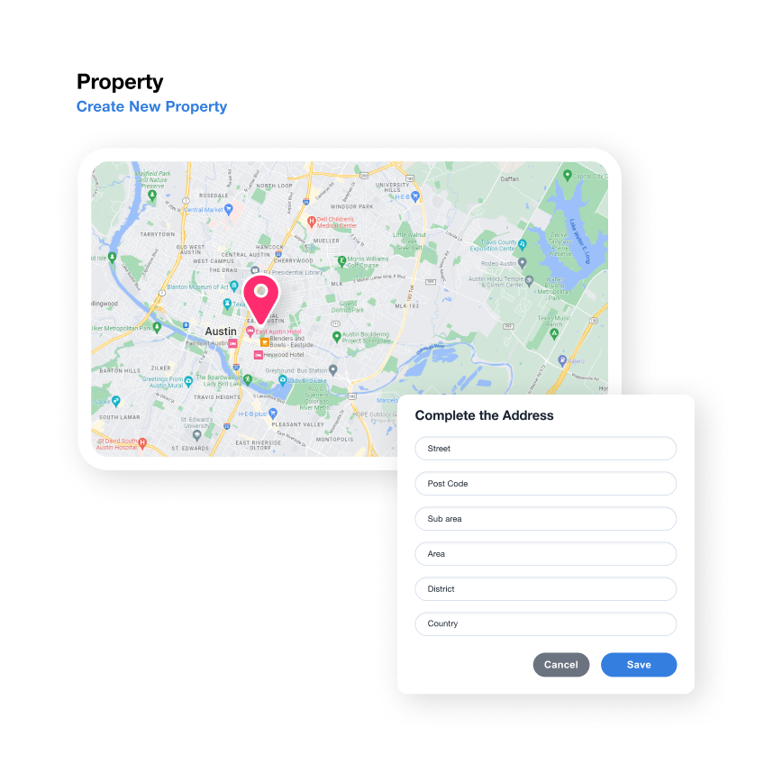 Specify property location in Qobrix Real Estate CRM