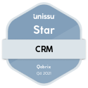 Unissu Star badge-Qobrix voted as Star for innovation and adoption